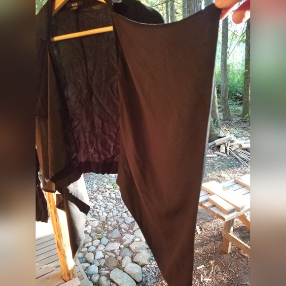 Blouse & Bolero Ladies Set Black Sorceress Shirt Jacket Jacob Brand XS Halter - Picture 10 of 12